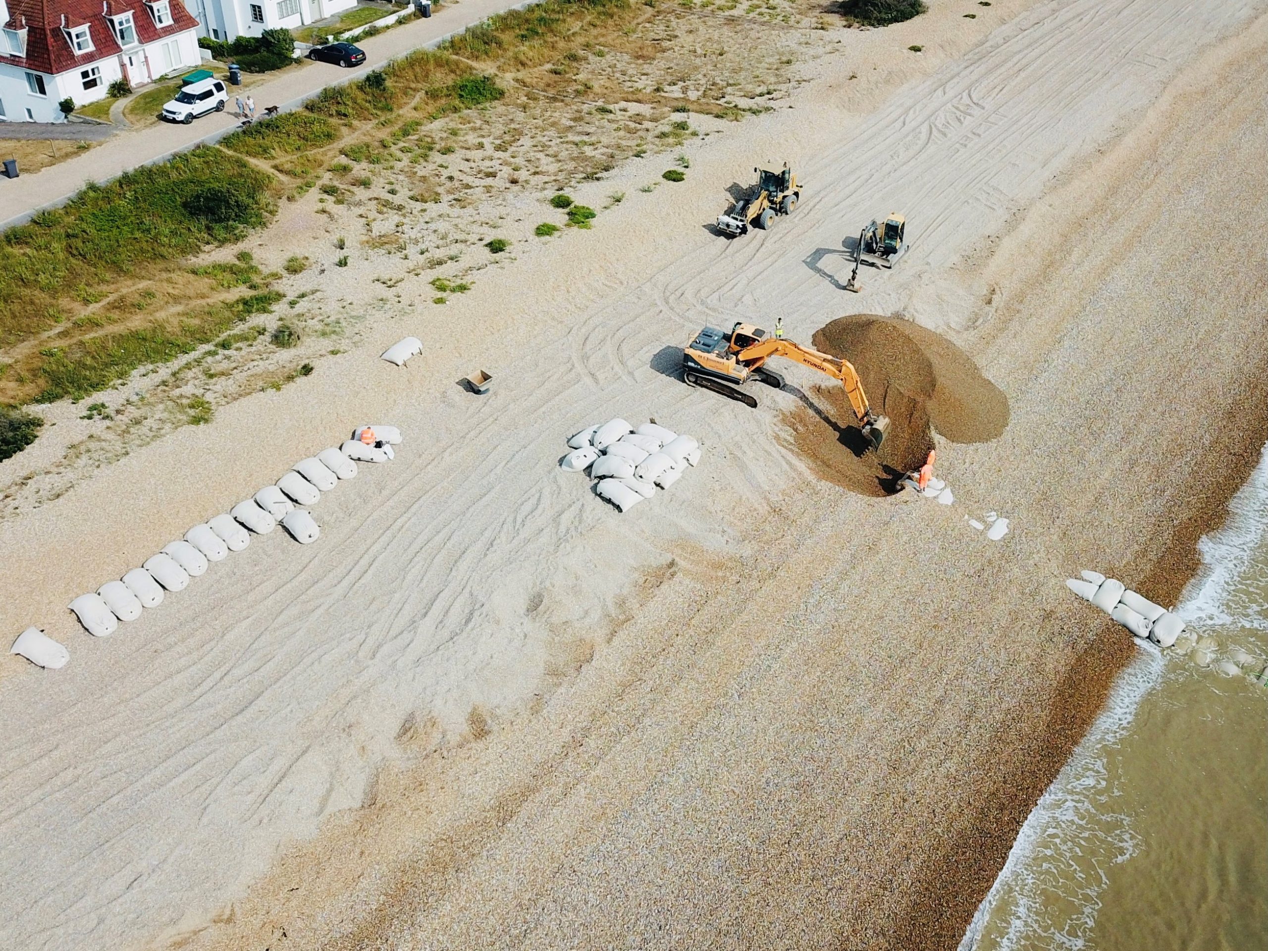 sea defence beach trials